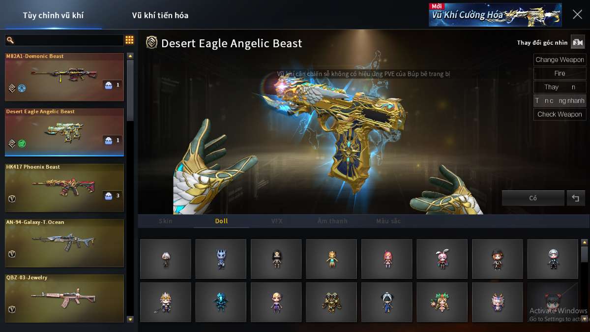 shop acc cf uy tin gia re